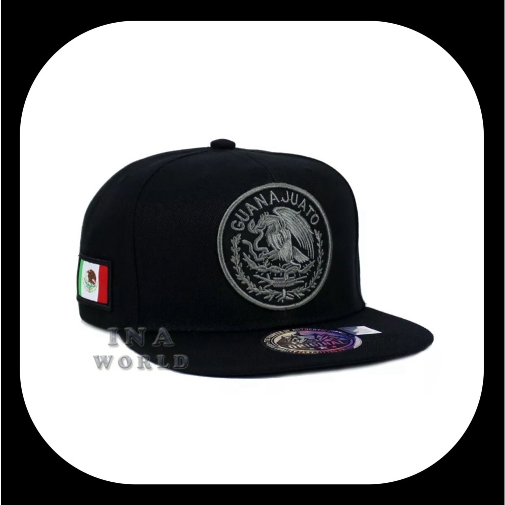 MEXICAN Hat MEXICO Federal Logo State Snapback Baseball Cap-GUANAJUATO/Gray Logo